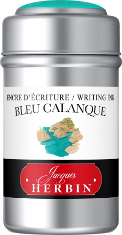 Set 6 Cartuse Herbin The Pearl of Inks Bleu Calanque