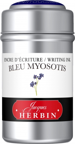 Set 6 Cartuse Herbin The Pearl of Inks Bleu Myosotis